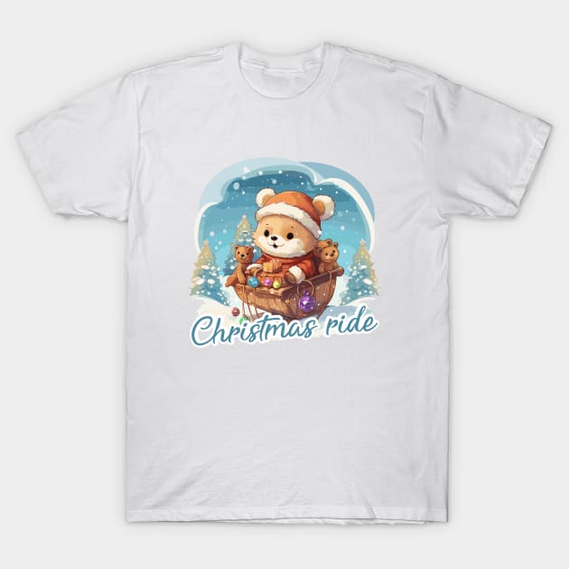 Christmas ride T-Shirt by JessCrafts